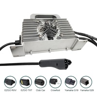 Chargeur de batterie de voiturette de golf 48 V 25A 72V 18A LiFePo4 chargeur à bord IP67 étanche chargeur de batterie de voiture de club 48 volts