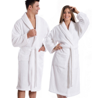 Albornoz Kimono de Hotel para mujer, ropa de dormir de terciopelo, bata de baño de algodón