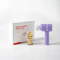 Fouet à matcha électrique automatique en plastique BAMbus avec réglage à trois vitesses, design moderne pour la maison et le bureau