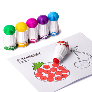 Marqueur à points lavable 30 ml avec logo personnalisé, parfumé et mignon, 18 mm, pour gribouillage d'enfants, marqueur de graffiti aléatoire - Product Image 2
