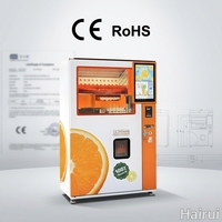 Máquina Expendedora Automática de Zumo de Naranja, Capacidad de 1300L, Pantalla Táctil de 22 Pulgadas, Función de Autolimpieza, Múltiples Métodos de Pago (Monedas/QR/Tokens)