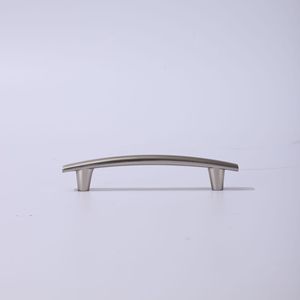 Manija de Acero Inoxidable para Gabinete, Curva, Doble Orificio, Minimalista, Antioxidante, Accesorio de Ferretería - Product Image 1