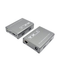 Xput TCP IP HDMI KVM Extender sur CAT5e CAT6 Max 250M 1080P avec télécommande IR bidirectionnelle, clavier, souris, audio, vidéo et réseau USB