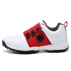 Chaussures de golf homme hiver-été, semelle extérieure en caoutchouc, imperméables, cuir véritable, doublure en mesh, semelle à crampons - Product Image 4