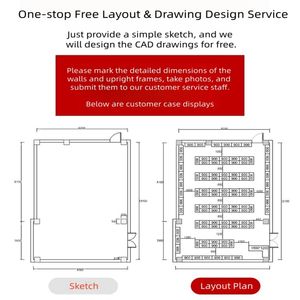 Estantes <span class=keywords><strong>de</strong></span> Góndola Blancos Personalizables en Varios Tamaños <span class=keywords><strong>para</strong></span> Exhibición en Minimercados y Tiendas Pequeñas - Product Image 4