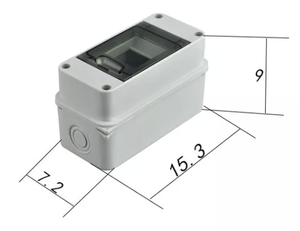 Boîtier plastique étanche ABS intérieur série HT boîtier <span class=keywords><strong>de</strong></span> <span class=keywords><strong>distribution</strong></span> dc <span class=keywords><strong>2</strong></span>/3/5/18/24 voies boîtier électrique pour disjoncteur - Product Image 2