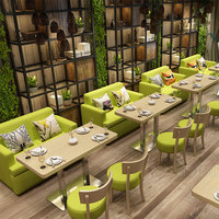 Canapés de restaurant de style nordique modernes fabriqués en Chine, tables et chaises pour salons de thé, stands de desserts, mobilier de salle à manger