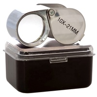 10 loupes de poche en métal et argent pour bijoutier
