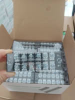 Bornier fixe TB-2506 25A 6 pôles à montage sur panneau, barrette de connexion à vis pour câblage électrique de panneaux de commande industriels