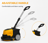 Nettoyeur-sécheur de sols électrique autoporté Sunbon M430B 24V avec double brosse, machine de nettoyage commerciale