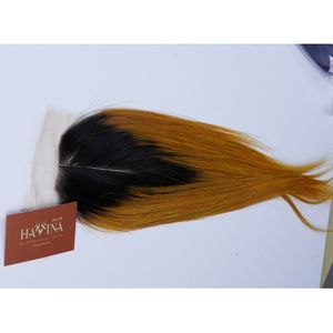 Extensions de cheveux humains Remy vietnamiens doublement étirés, mèches teintées 2x6 avec closure, tissages de cheveux lisses comme des baguettes, cuticules alignées, 100% naturels - Product Image 1