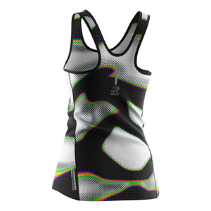 Neon Fashion Ladies Running <b>Singlets</b> with Breathable Back Mesh Holes Daily and Fitness Wear - Product Image 3