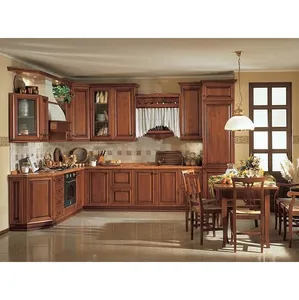 Factory Direct High End Japanese Style Solid Wood Luxury Kitchen Cabinets