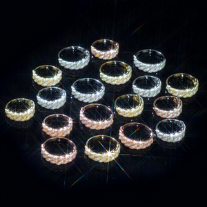 Anillo de Cadena Cubana con Diamantes Cultivados en Laboratorio, Estilo Hip Hop, Chapado en Oro sobre Plata de Ley 925, Certificado IGI, Corte Brillante - Product Image 1
