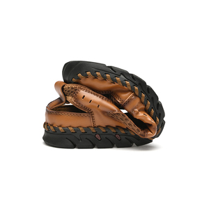 รองเท้าแตะหนังผู้ชายสำหรับเล่นกีฬากลางแจ้ง ฤดูหนาว ฤดูร้อน ตกปลา ใส่ชายหาด พื้นรองเท้าทำจากยางกันกระแทก ขายส่งแบบใหม่ - Product Image 6