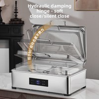 Réchaud alimentaire numérique intelligent pour buffet |   Plat à réchaud hydraulique en acier inoxydable pour hôtels et traiteurs