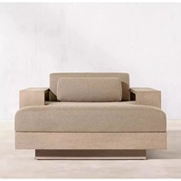 Chaise longue en aluminium, canapé, mobilier d'hôtel, mobilier de patio, mobilier de jardin, mobilier de cour, mobilier d'extérieur tout temps, ensembles de canapés de parc