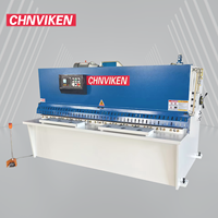 Cisaille hydraulique industrielle CNC CHNVIKEN QC12K pour tôles d'acier/aluminium avec protection de sécurité intégrée