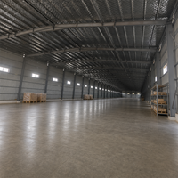 Bâtiment d'entrepôt à structure en acier avec options galvanisées pour le stockage industriel et l'utilisation en atelier