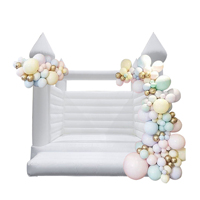 Château gonflable personnalisé pour mariage, fête romantique, en PVC, maison de saut gonflable blanche pour célébration