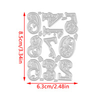 Ensemble de 26 matrices de découpe en métal personnalisées, A-Z différentes, alphabets, pour bricolage, scrapbooking, décoration, carterie, lettres majuscules, armure