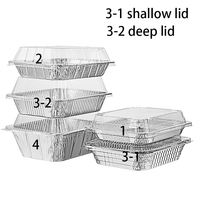 9x13" Aluminum Pans Half Size Steam Table Deep Pans Tin Foil Containers with Foil Lids Chafing Dish Buffet Catering Rec32267f