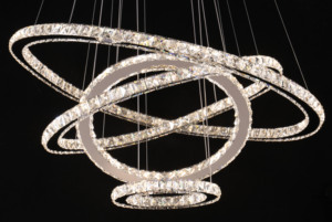 JYLIGHTING <span class=keywords><strong>Lampadario</strong></span> Moderno Decorativo Combinazione di Prodotti Illuminazione <span class=keywords><strong>ad</strong></span> Anello Rotondo <span class=keywords><strong>Lampadario</strong></span> in Cristallo - Product Image 6