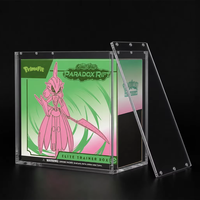 Boîte de présentation moderne en acrylique transparent pour Elite Trainer Box (ETB) avec protection UV, protecteur magnétique, épaisseur 5 mm, montage facile pour cartes TCG