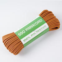 Cordon en paracorde polyester 7 brins de 4 mm, longue durée de vie, multifonctionnel, pour la fabrication de bijoux DIY et les kits de survie en plein air