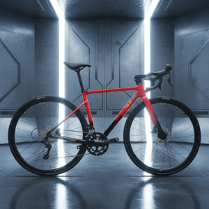 Vélo de route 700C entièrement en carbone à 24 vitesses avec changement de vitesse électronique, frein à disque hydraulique, axe traversant - Product Image 1