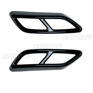 ฝาครอบปลายท่อไอเสียรถยนต์สีดำเงา/ลายคาร์บอน สำหรับ Audi A3 8Y S Line Sportback Sedan ปี 2021-2023 - Product Image 2