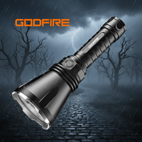 Lampe torche LED tactique rechargeable USB en alliage d'aluminium anodisé, étanche, 1000+ lumens, longue portée 1 km, ultra-lumineuse