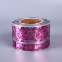 Wholesale Personality Custom Made Unique Pattern Adhesive Sticker Metal Perfume Candle jar Label für Wine Glass Bottle