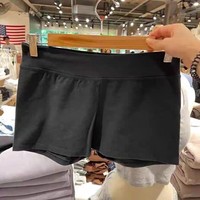 Shorts de cyclisme BM pour femmes à taille élastique et jambe droite, sous-vêtement de sport, shorts boxer amincissants BM, shorts de loisirs