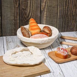 Ensemble de bannetons ronds et ovales pour levain, panier de cuisson du pain, meilleur farine, arc, couteau, raclette, <span class=keywords><strong>bol</strong></span>, pâtisserie - Product Image 3