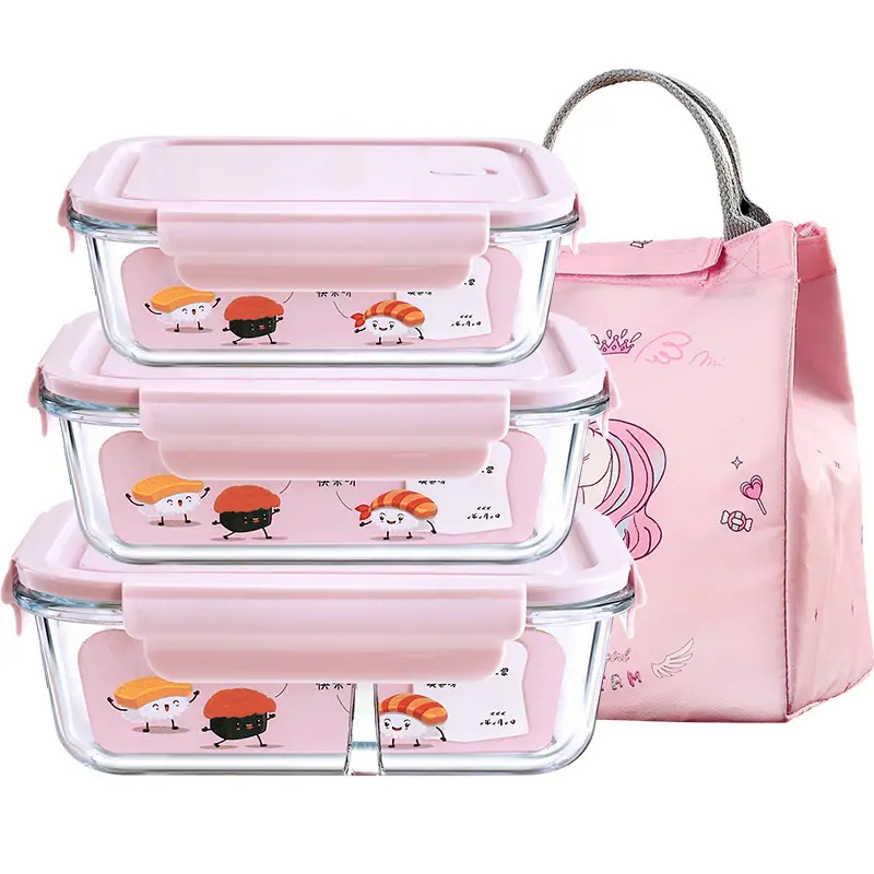 Meal Prep Glass Food Storage Containers Eco-Friendly Lunch Box
