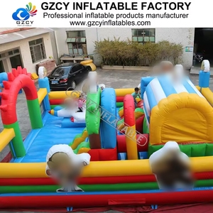 Château <span class=keywords><strong>gonflable</strong></span> Fun City à prix d'usine, certifié CE, en PVC, pour parc sportif, <span class=keywords><strong>jardin</strong></span>, usage résidentiel, aire de jeux extérieure - Product Image 3