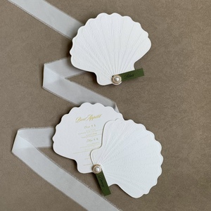 Juego de Tarjetas de Visita con Forma Personalizada, Invitación, Menú y RSVP Incluidos, Impresión Tipográfica Vintage Personalizada en Papel Recubierto - Product Image 1