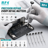 Jeu de tournevis de précision RF4 SD17 6 en 1, kit de tournevis magnétique pour la réparation d'iPhone, de téléphones mobiles et d'électronique