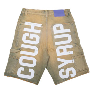 Nueva Llegada: Shorts de Mezclilla para Hombre con Estampado de Letras 'THAT'S A AWFUL LOT OF COUGH SYRUP', Estilo Hip Hop - Product Image 6
