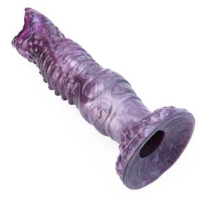 Alien Hollow <b>Dildo</b> with 6 Silicone Eggs for Egg Laying Roleplay Pleasure Real 3D Texture Stimulation Hand Push Eggs Ovipositor - Product Image 4