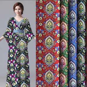 快適な100% スパンレーヨンビスコース織り生地95gsm143cmドレスコスチュームパジャマアクセサリープレーンスタイルレーヨンシフォン - Product Image 3