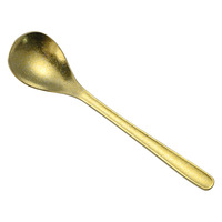 Cuillère à soupe coréenne en titane pur avec logo personnalisé pour la maison et la restauration 18,8*4,5 cm