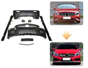 Kit de Carrocería de Alta Calidad para A-Class W176 2013-2018, Actualización al Modelo Deportivo <span class=keywords><strong>A45AMG</strong></span>, Parachoques Delantero y Trasero, Parrilla - Product Image 2