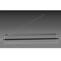 Support d'encens en cristal acrylique avec cendrier personnalisé, bâton de Perspex moderne, support de plateau d'encens, décoration de la maison