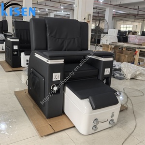 Kisen Customized Pedicure Chair Electric Massage Reclining Foot Spa <b>Manicure</b> Armrest <b>Table</b> for Salon Nail Beauty Shop - Product Image 2