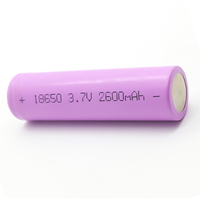 Batería Recargable de Iones de Litio Cilíndrica 18650 de 3.7V y 2600mAh para Patinetes Eléctricos, Venta al Por Mayor