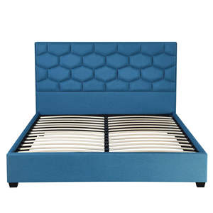 Lit double en bois massif, grand format, avec <span class=keywords><strong>sommier</strong></span> à lattes, démontage et montage faciles, vente en gros en Chine - Product Image 5