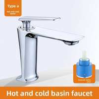 Robinet de lavabo de luxe gris anthracite en laiton, monocommande, durable, mitigeur chaud/froid avec cartouche céramique, vente en gros