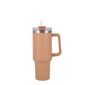 New Arrival Spill Proof <b>Travel</b> Mug Stainless Steel Insulated Trek Simple 40Oz 40 Oz Tumbler With Handle and <b>Straw</b> - Product Image 4
